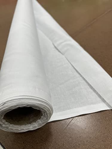 Sedona Designz Bleached White 100% Cotton Muslin Fabric – 60 Inch Wide Draping Textile by The Yard (1 Yard)