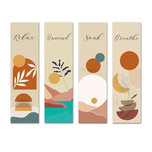 kalayam Works MDF Relax and Unwind Boho Wall Hanging For Living Room, Bedroom, Home Décor and Office (KIW17)