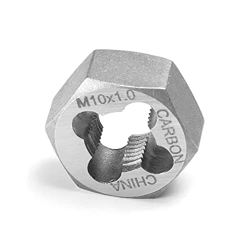 Utoolmart Hex Rethreading Die M10 x 10 Pitch Carbon Steel Thread Die Hex Rethreading Die Machine Thread Die Hexagon Taper Pipe Die