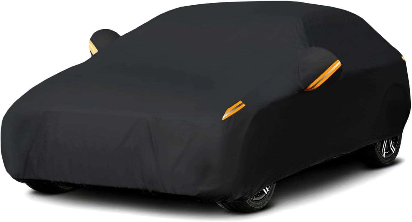 MORNYRAY Waterproof Car Cover for Sedan (194-206 inch) - All Weather Protection
