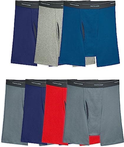 Fruit of the Loom Men's CoolZone Boxer Briefs, 7 Pack - Assorted Colors, Small