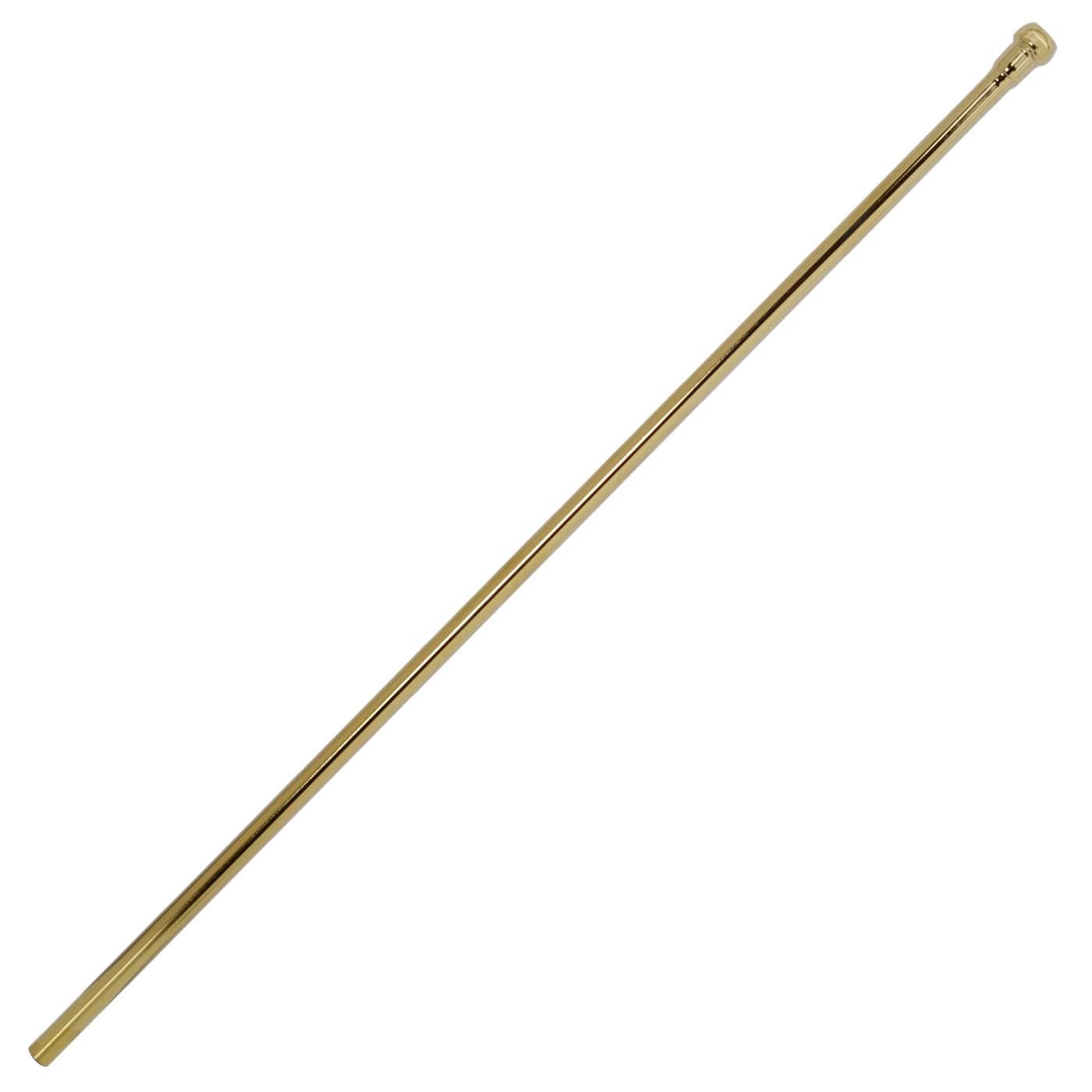 Westbrass D12001 38 x 20 Bullnose Faucet Riser Supply Line 1 Pack PVD Polished Brass