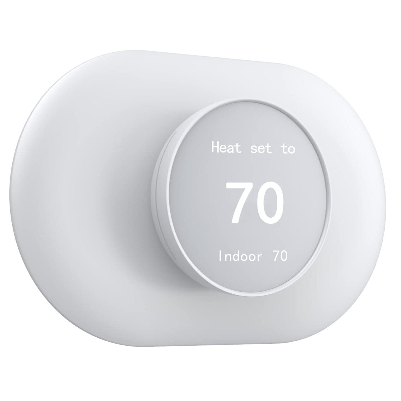 BNVXR Wall Plate Cover Compatible With Google Nest Thermostat 2020 Trim Kit Easy to Install White