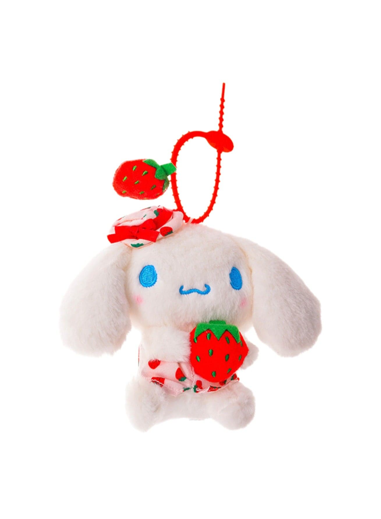 Cute Plush Doll Pendant, High-Quality PP Cotton Material Bag Key Chain Ornament, Ornament Gift For Boys And Girls (12cm Strawberry DogPendant)