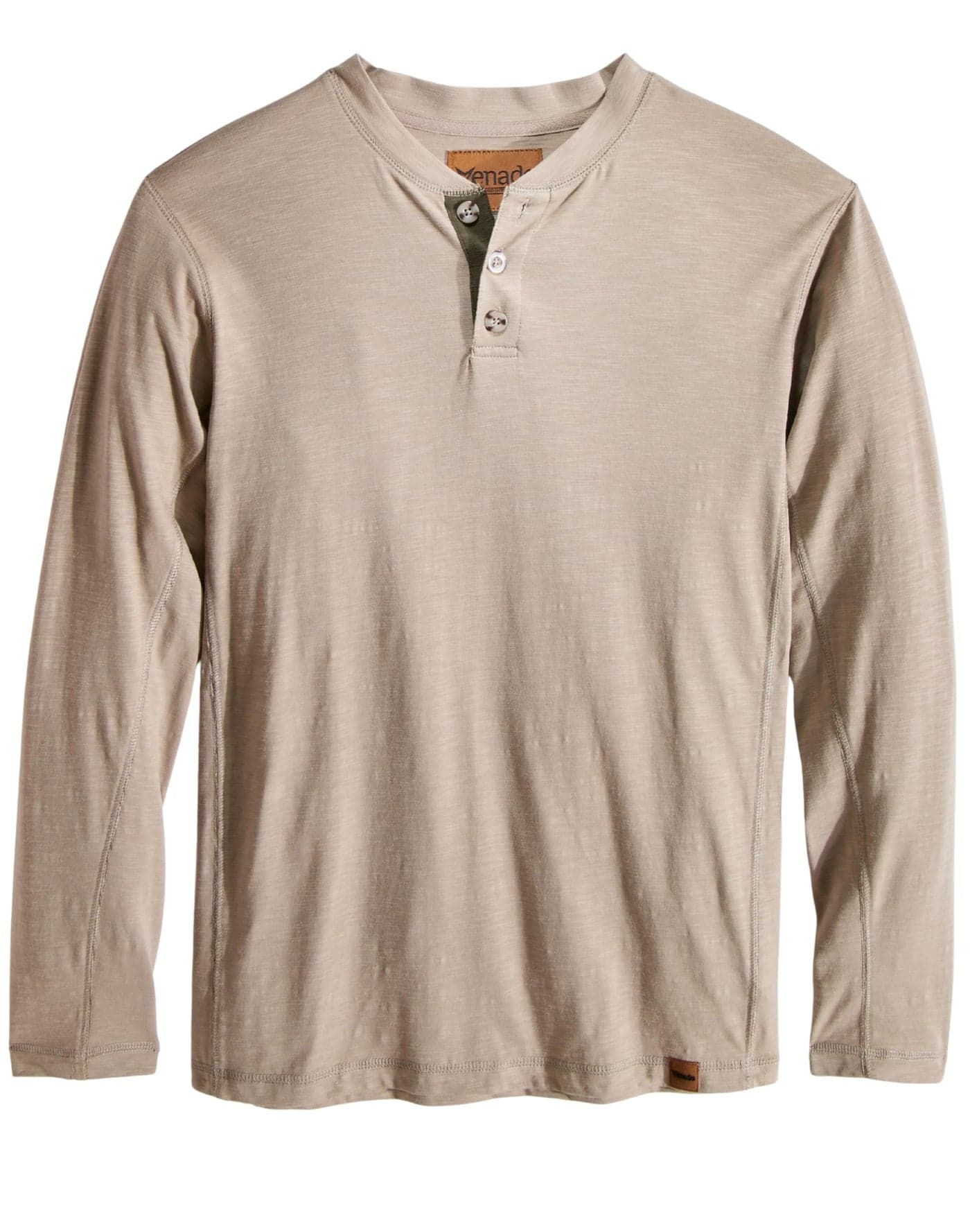Venado Long Sleeve Shirts for Men Flex Henley Shirts for Men Outdoor Wear Large Oatmeal