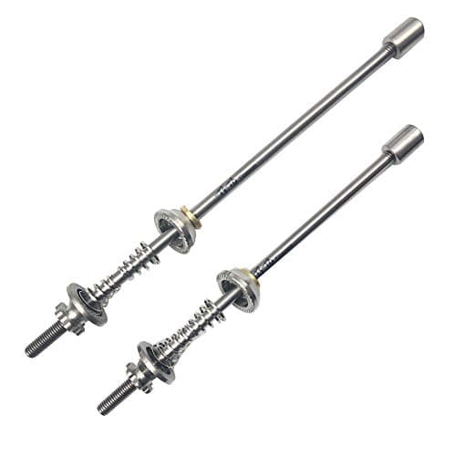 TiTo 1 Pair Lightest Titanium Quick Release for Road Bike MTB Wheels hub Mountain Bicycle (135+100mm)