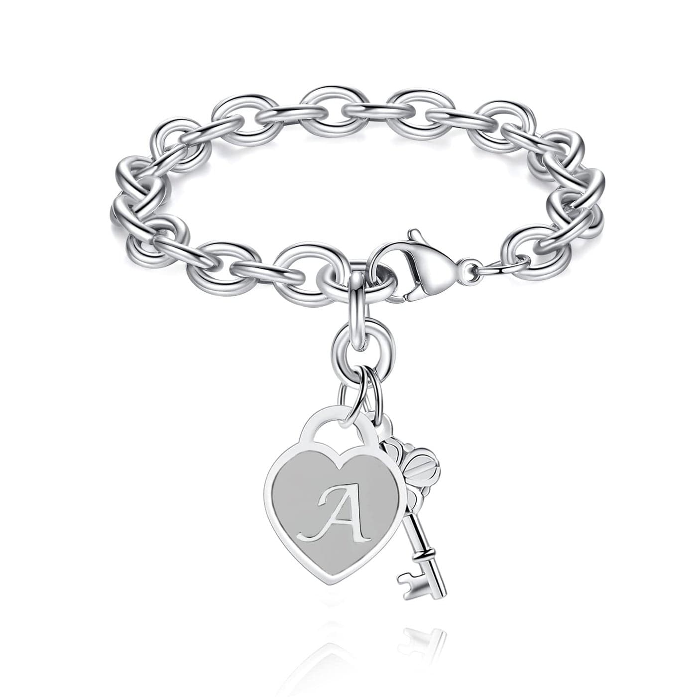 TONY & SANDY Bracelets for Teen Girls Gifts Easter Basket Stuffers for Kids Girls Students Teenage 8 10 12 13 14 15 16 18 Year Old Girls Jewelry Trendy Birthday Initial Charm Bracelet Women