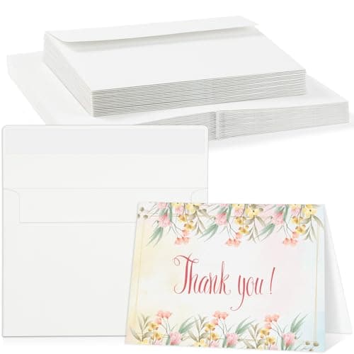 20 Sets Watercolor Cards with Envelopes 140lb300GSM Watercolor Paper Cards 4x6 Inch Foldable Blank Cards and Envelopes for Wedding Invitations Greeting Thank You Card Mothers Day Gifts for Mom