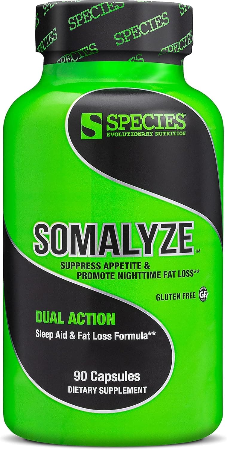 Species Nutrition Somalyze Stimulant Free Appetite Suppressant with GABA and Melatonin Gluten Free Caps 90 Capsules