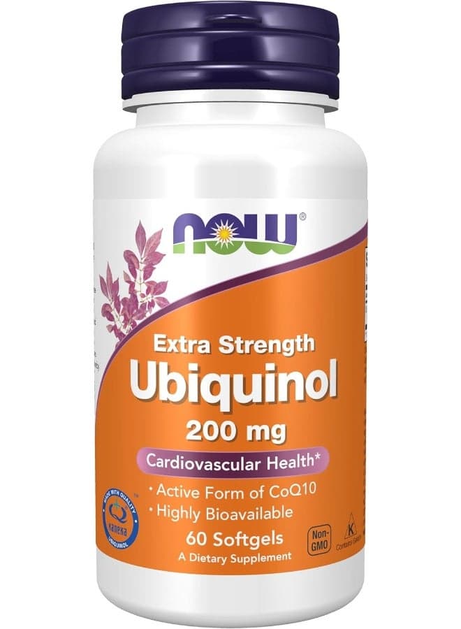 Extra Strength Ubiquinol 200 mg Dietary Supplement - 60 Softgels