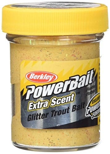 Berkley PowerBait Glitter Trout Bait,Yellow,1.75 Ounce Jar