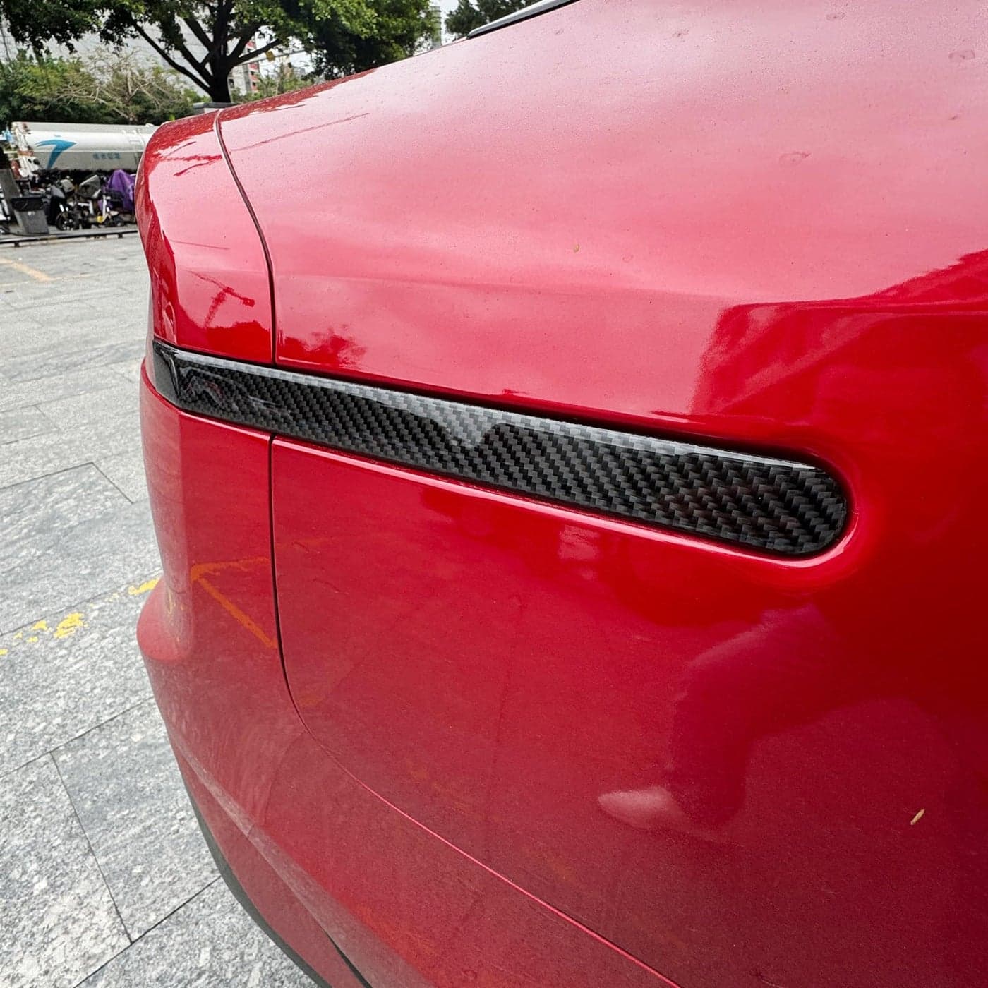 YOUTOOCAR 2PCS Real Carbon Fiber Tail Light Trim Covers Compatible with Kia Stinger 20182023 Accessories Black