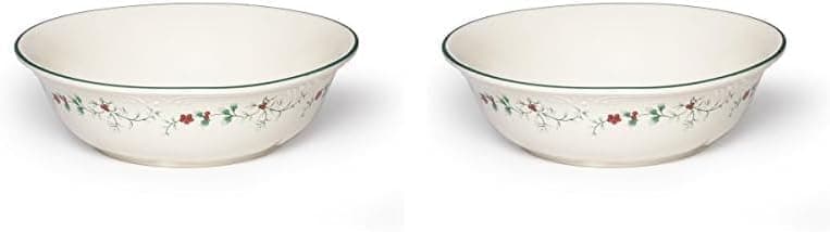 Pfaltzgraff Winterberry Round Serve Bowl Stoneware Gift Box 10 Assorted Pack of 2