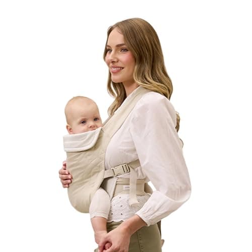 Solly Baby Soft Buckle Carrier Buttery Soft Baby Carrier Infant to Toddler 1045 Lbs Ergonomic Design Lightweight Breathable Linen Front Back Carry Baby Carrying Essential Oat Heritage Dot