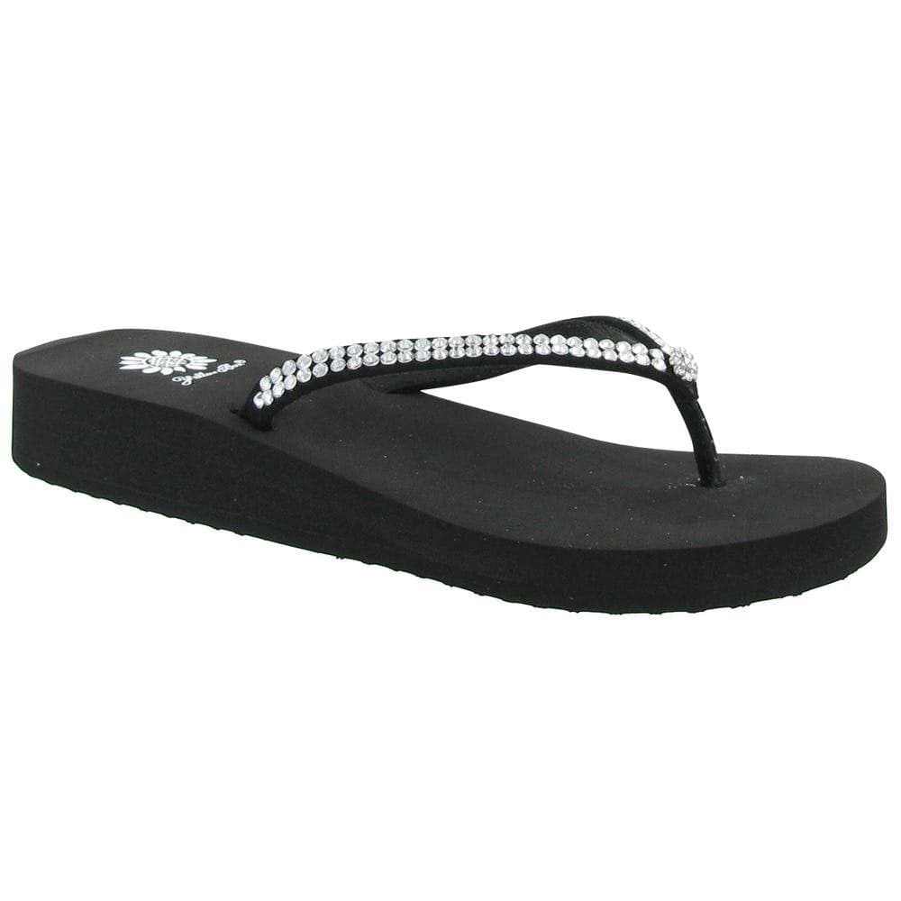 Yellow Box Womens Jello Sandal Black 10 M US
