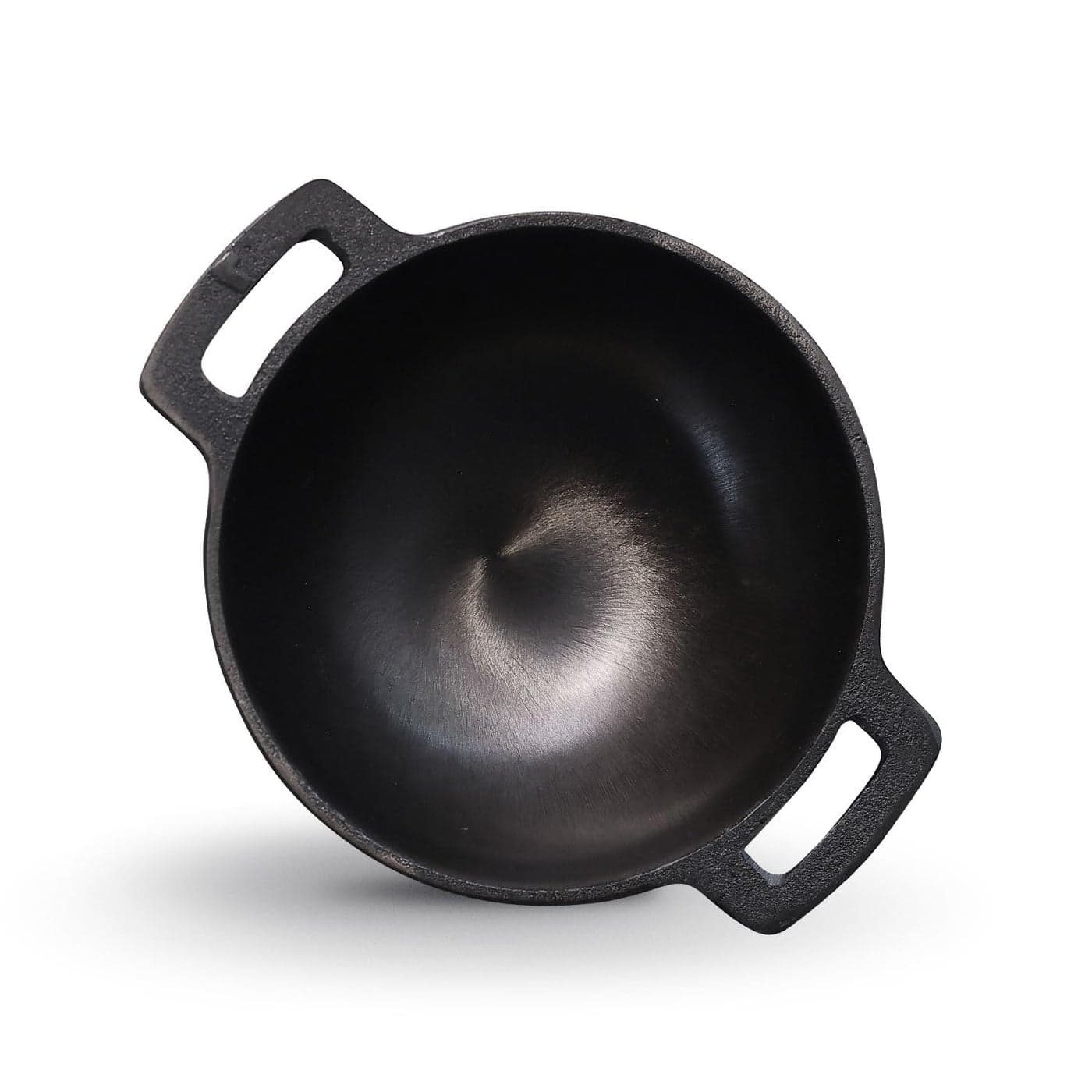 Kichera Pre Seasoned Cast Iron Smooth Kadai Nonstick Iron kadhai 100 Pure ToxinFree No Chemical Coating 7inch
