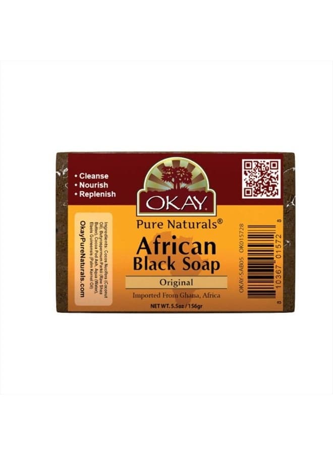 OKAY AFRICAN BLACK ORIGINAL SOAP 5.5oz / 142gr