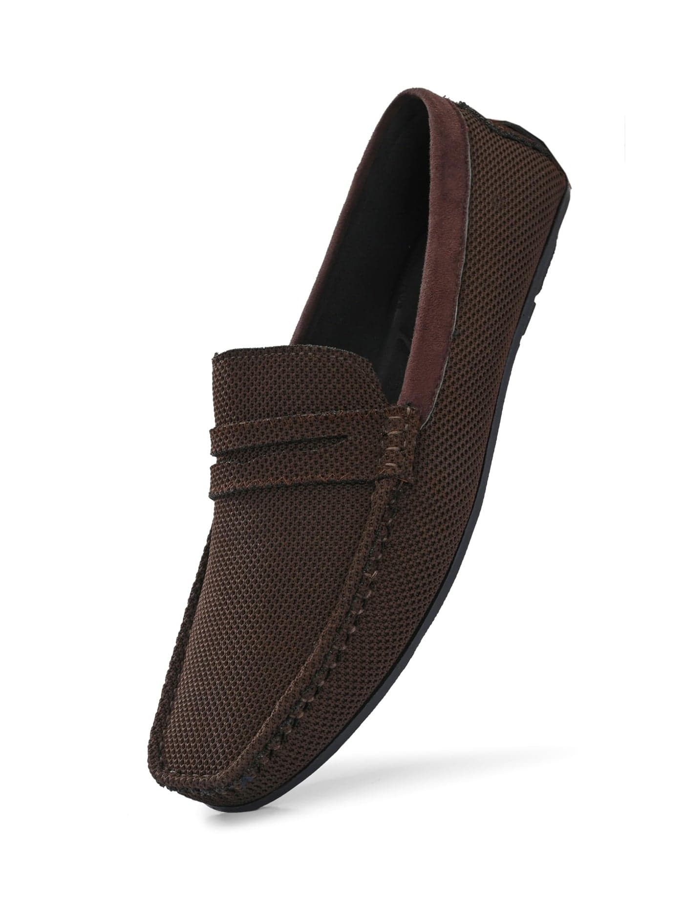 Server Newman's Knit Loafers for Men S59 Lightweight Shoes for Boys, Designed for All Seasons Brown 8 UK/ind