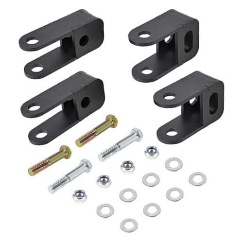 OICCTBF Upgrade 4PCS 2-4" Front and Rear Shock Extensions,Heavy-Duty Steel Rear Lift Leveling Kits for Yukon/for Yukon XL for Avalanche for Escalade 02-06 for Suburban for Tahoe 00-06