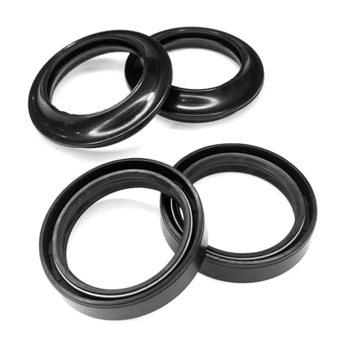 HHZL Fork Seals Dust Seal Kit for Honda, Motorcycle Front Fork Oil Seals Dust Seal Wiper Replace Kit for Honda Shadow VLX 600 VT600 1988-2008 Nighthawk 700S CB700SC 1984-1986, Engine Accessories(4PCS)
