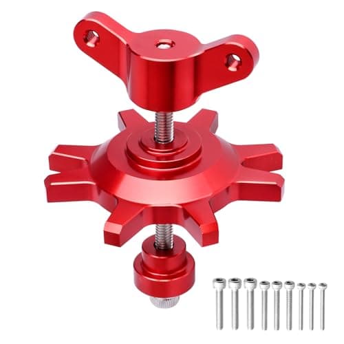 AllinRC RC Beadlock Wheel Assembly Tool 19 22 inch Beadlock Hub Tires Tool for Traxxas TRX4 TRX6 Axial SCX10 II III Redcat 110 RC Crawler Red