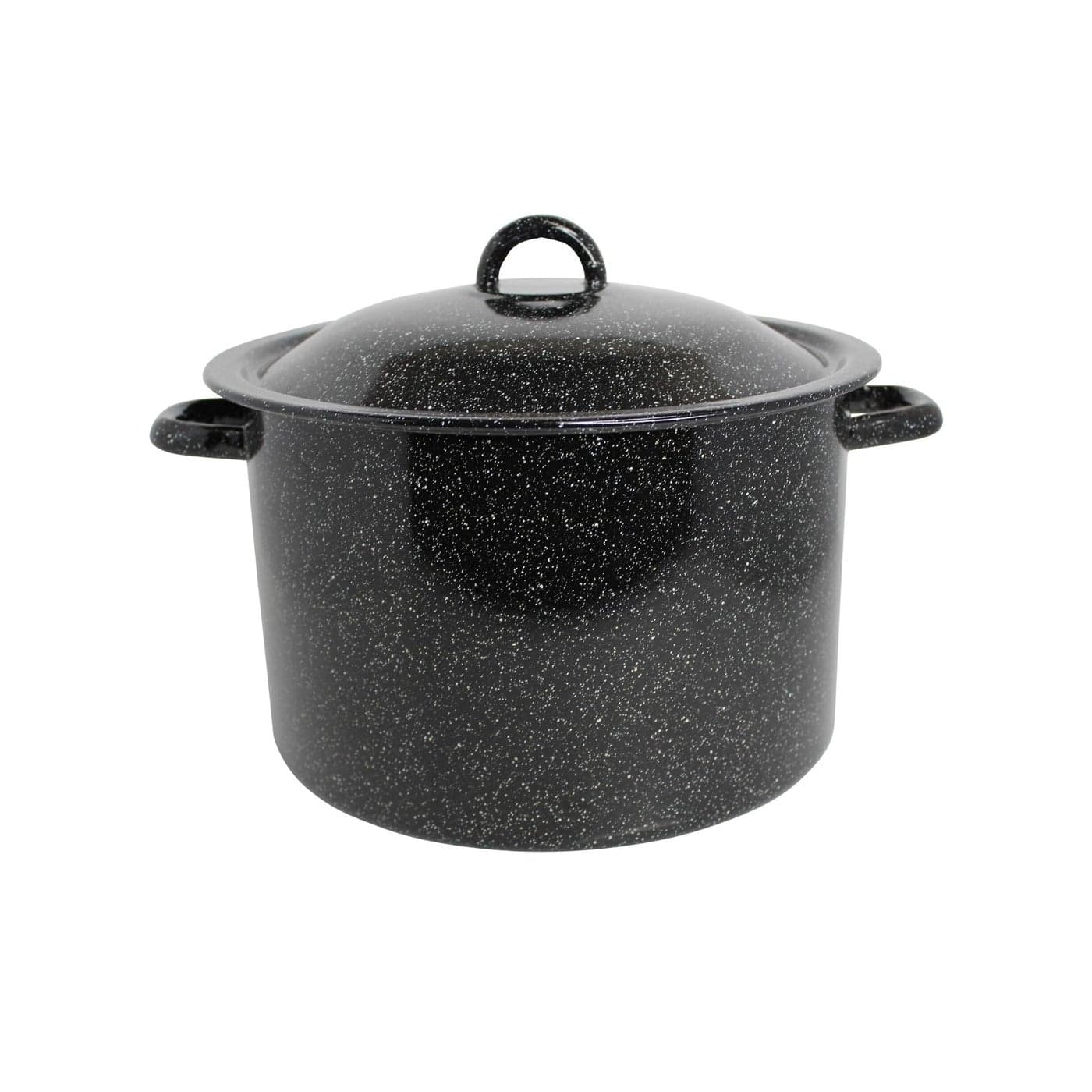 MIRRO 120qt Enamel Stock Pot Black