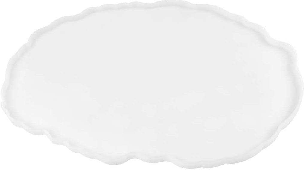 Ditya Craft Silicone Resin Tray Mold Oval Geode Agate Platter Mould for DIY Handmade Plate 135 x 95