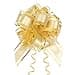 JOYIT 10 Pack Large Pull Bows 6 Inch Big Gold Bows for Gift Wrapping Ribbon Pull Bows for Mothers Day Wedding Baskets Birthdays Gift