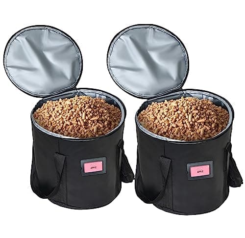 Upgraded 2PCS 32LBS Pellet Grills Stay Dry Pellet Bin Wood Pellet Storage Bag Container Smoker Pellet Dispenser AntiShock Foam Layer Reduces Wood PelletsCharcoal Chipping