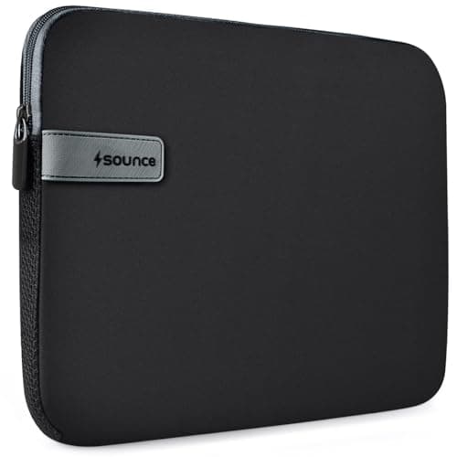 Sounce Protective Laptop Bag Sleeve fits Upto 13.3" Wrinkle Free, Padded, Water Resistant Light Neoprene case Cover Pouch, Compatible for All Notebooks Such as Mac Book Pro (13.3 inch)