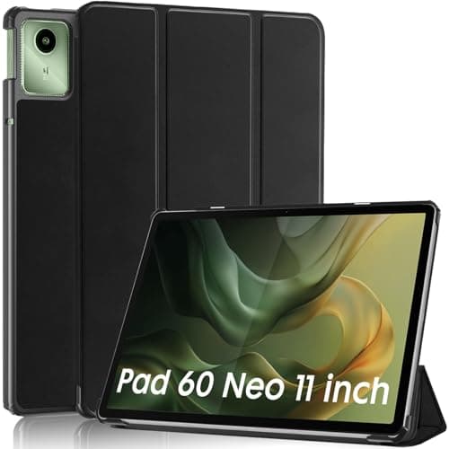 Robustrion Cover for Moto Pad 60 Neo 11 inch Cover Case, Trifold Flip Cover Case for Moto Pad 60 Neo Cover 11" Tablet - Black