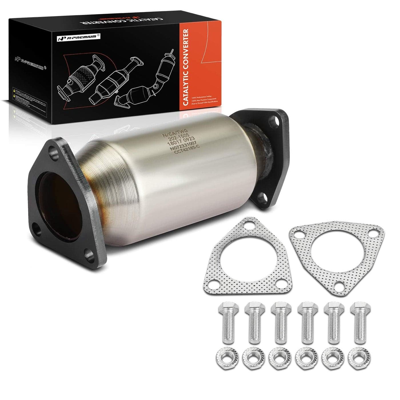 APremium Rear Catalytic Converter Kit DirectFit Compatible with Honda Accord 20032007 Pilot 20052008 Odyssey 20052010 Ridgeline 20062008 Acura MDX TL 30L 32L 35L EPA Compliant