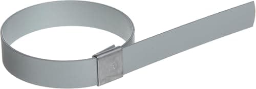 BAND-IT CP0799 5/8" Wide x 0.025" Thick 1-3/4" Diameter, Galvanized Carbon Steel Center Punch Clamp (100 Per Box)