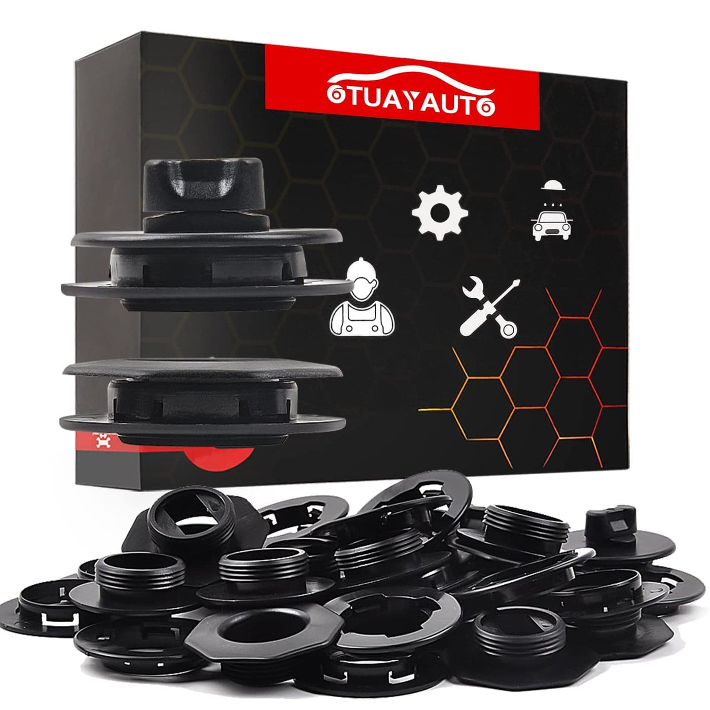OTUAYAUTO 8PCS Car Floor Mat Clips for Double Layer Mat Universal Automotive Carpet Clips Holder Clamps