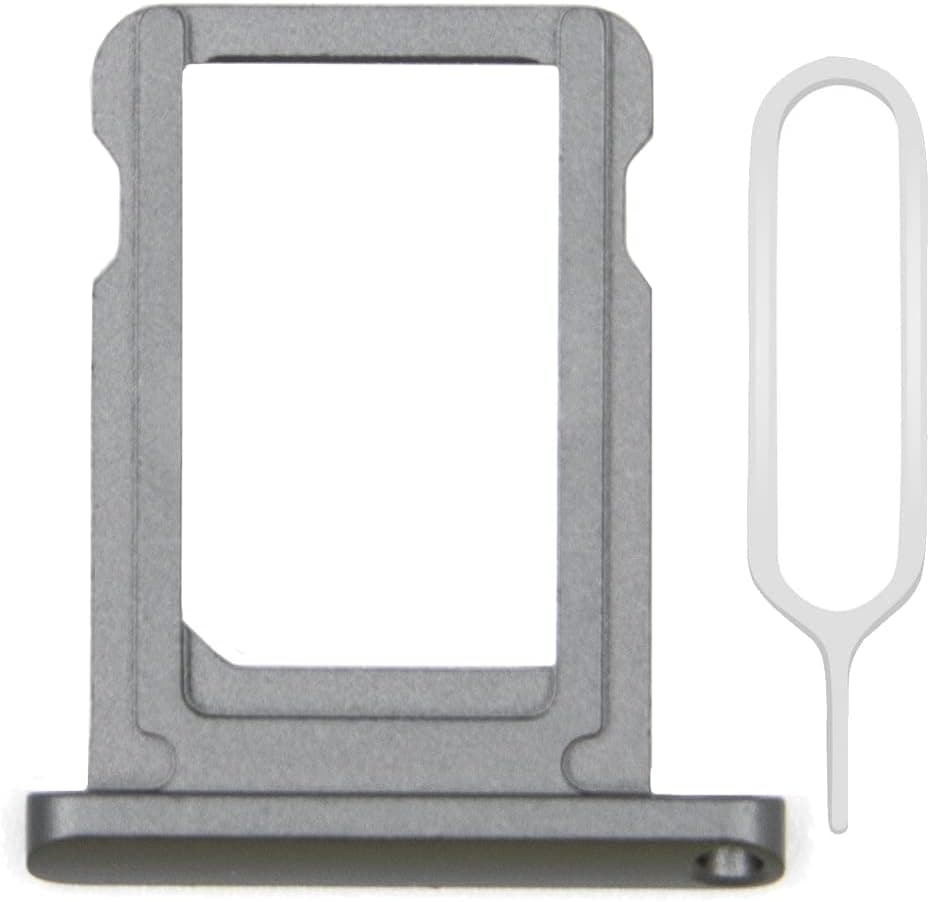 MMOBIEL SIM Card Slot Tray Holder Replacement Compatible with iPad 7 2019 iPad 8 2020 Incl SIM Pin Gray