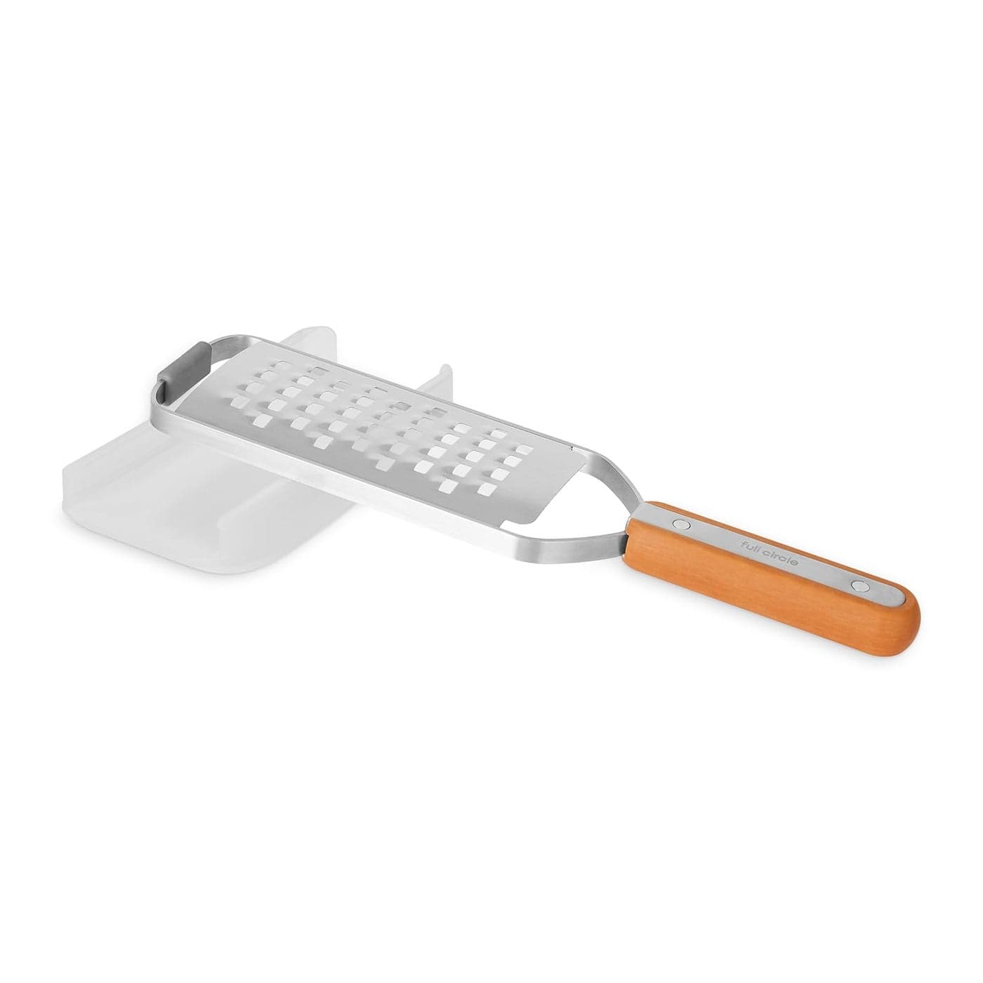 Full Circle Grate Expectations Stainless Steel Coarse Grater with Food Catcher Precision Grating Easy Storage and EcoFriendly Design Makes a Great Cheese Vegetable and Potato Grater