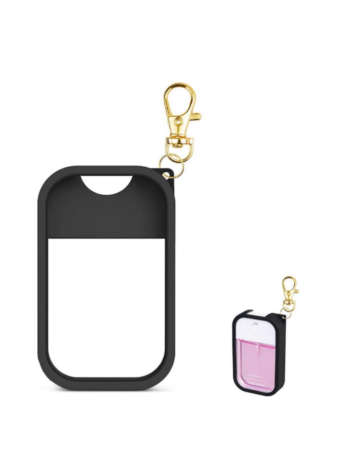 1PCS Silicone Case for Touchland Hand Sanitizer Spray Protective Case with Keychain for Power Mist and Glow Mist 1 fl oz Hand Sanitizer Spray Accessory
