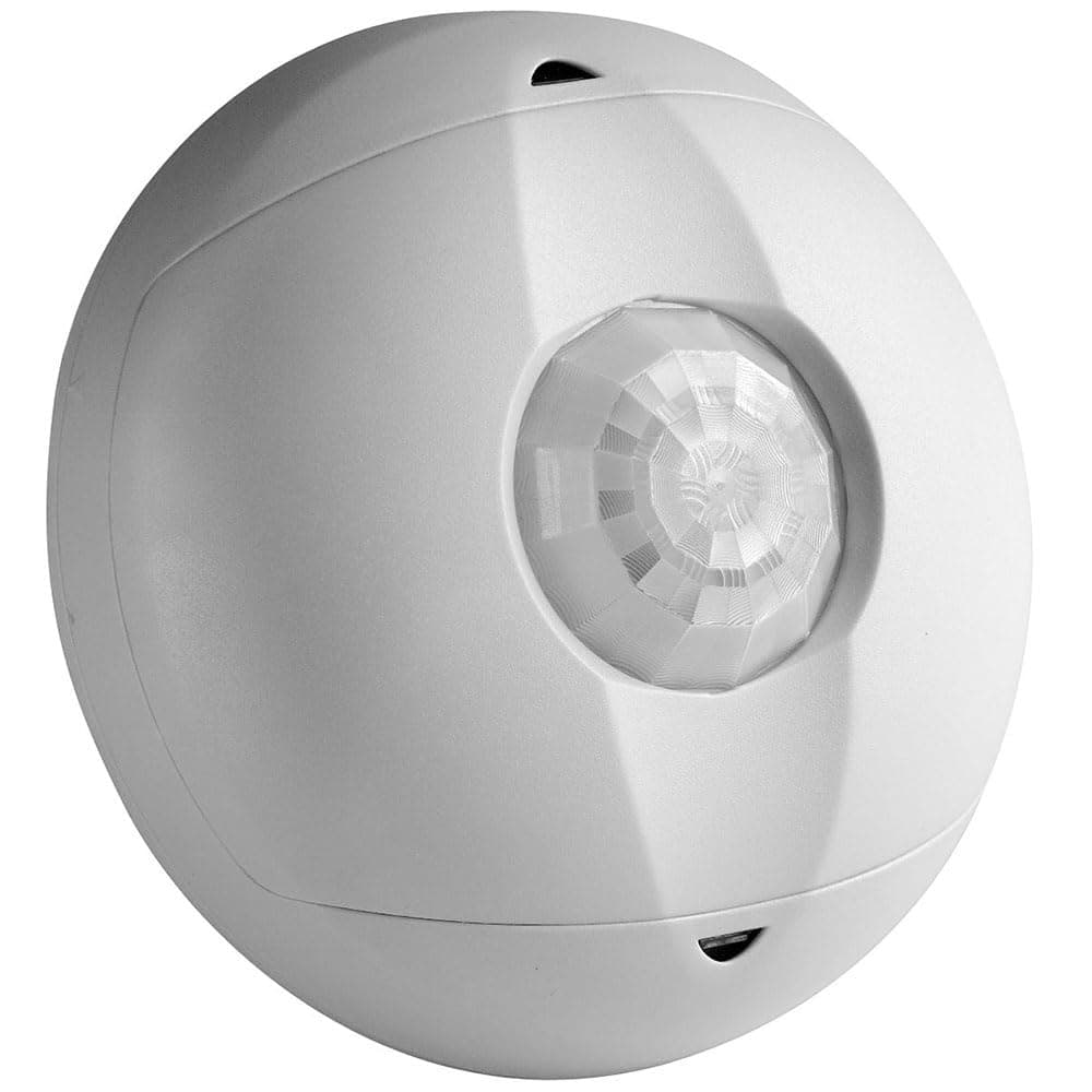 Leviton Ceiling Mount Occupancy Sensor PIR 360 Degree 450 sq ft Coverage SelfAdjusting OSC04I0W White