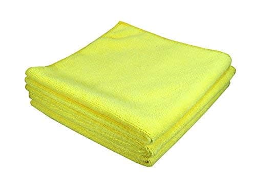 Microfiber Cloth Duster for Cleaning 4 pcs Thick Lint StreakFree Multipurpose Cloths Cleaning Polishing Washing Detailing Use for Computer 40 x 40 cm only Yellow Colour 4 pcs