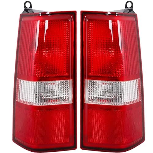 MiKaFex Tail Light Compatible With 2003-2014 Chevy Express 1500, 2003-2023 Chevrolet Express 2500/3500, 2003-2023 GMC Savana Driver and Passenger Side RED Rear Brake Lamps