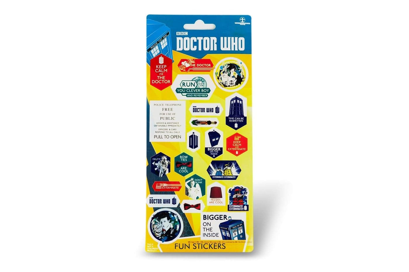 BBC Doctor Who Assorted Sticker Set