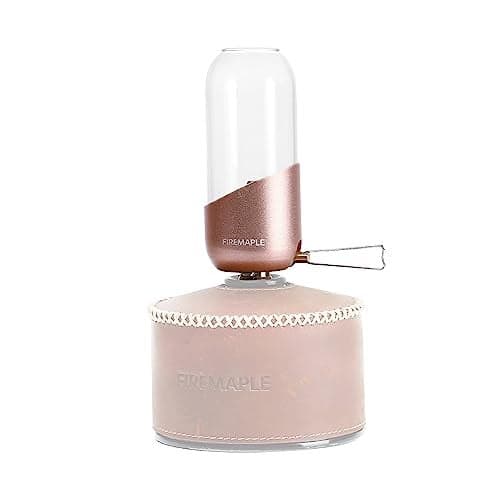 Fire Maple Orange Camping Light, Propane Lamp,Gas Lantern, Glass Lampshade & Windproof, NO Mantles Needed, Brightness Adjustable, Heating, Camping Atmosphere &Bright Flames