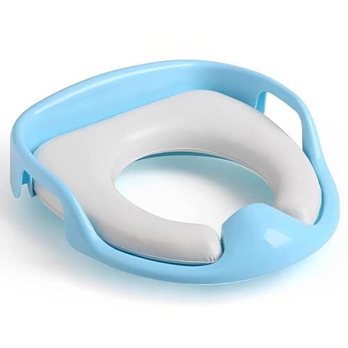Xpandio Baby Toilet seat Safe Soft Training seat Potty Sitting Ring with Handles Bathroom Trainer close stool Cover - Multicolour