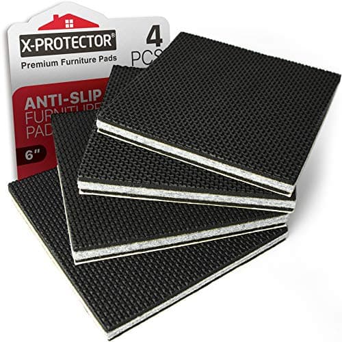 XPROTECTOR Non Slip Furniture Pads 4 PCS Premium Furniture Grippers 6 Best SelfAdhesive Rubber Feet Furniture Feet Ideal Non Skid Furniture Pad Floor Protectors Keep Furniture in Place