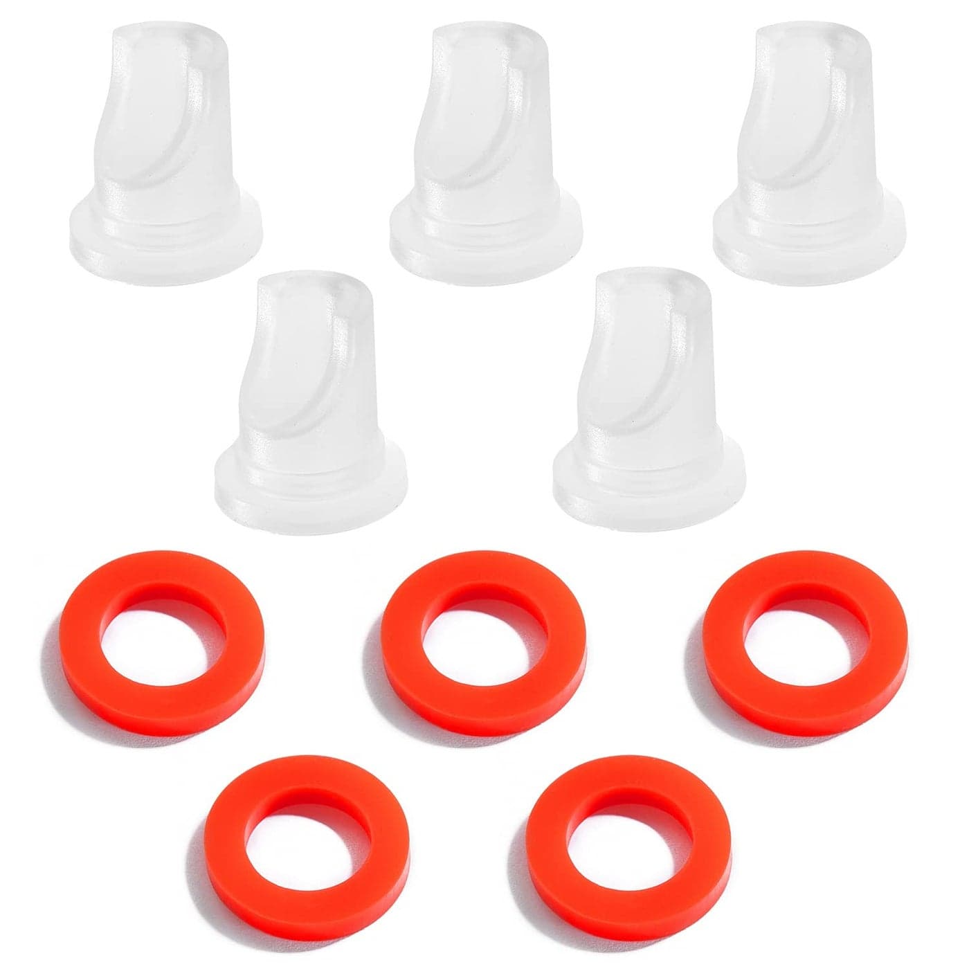 LitKiwi 5PCS Beer Keg Coupler Check Valve 5PCS Beer Washer GasketsGas Check Valves Beer Keg Coupler Accessories Kit for Sankey Couplers D Type Coupler Replacement