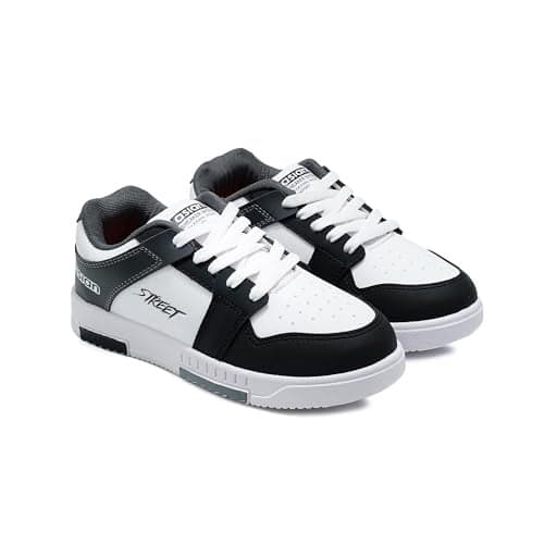 ASIAN Boy's Tarzan-04 Kids Casual White Sneaker with Lightweight Synthetic Upper Lace-Up Shoes for Kid's & Boy's,UK 5