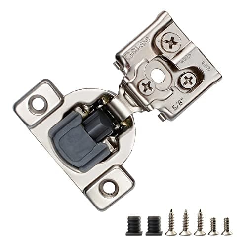 STIANC 10 Pack 5/8" Overlay 3D Soft Close Hinges for Face Frame Kitchen Cabinet, 3 Way Adjustability, Quiet Self Closing Door, 105 Degree