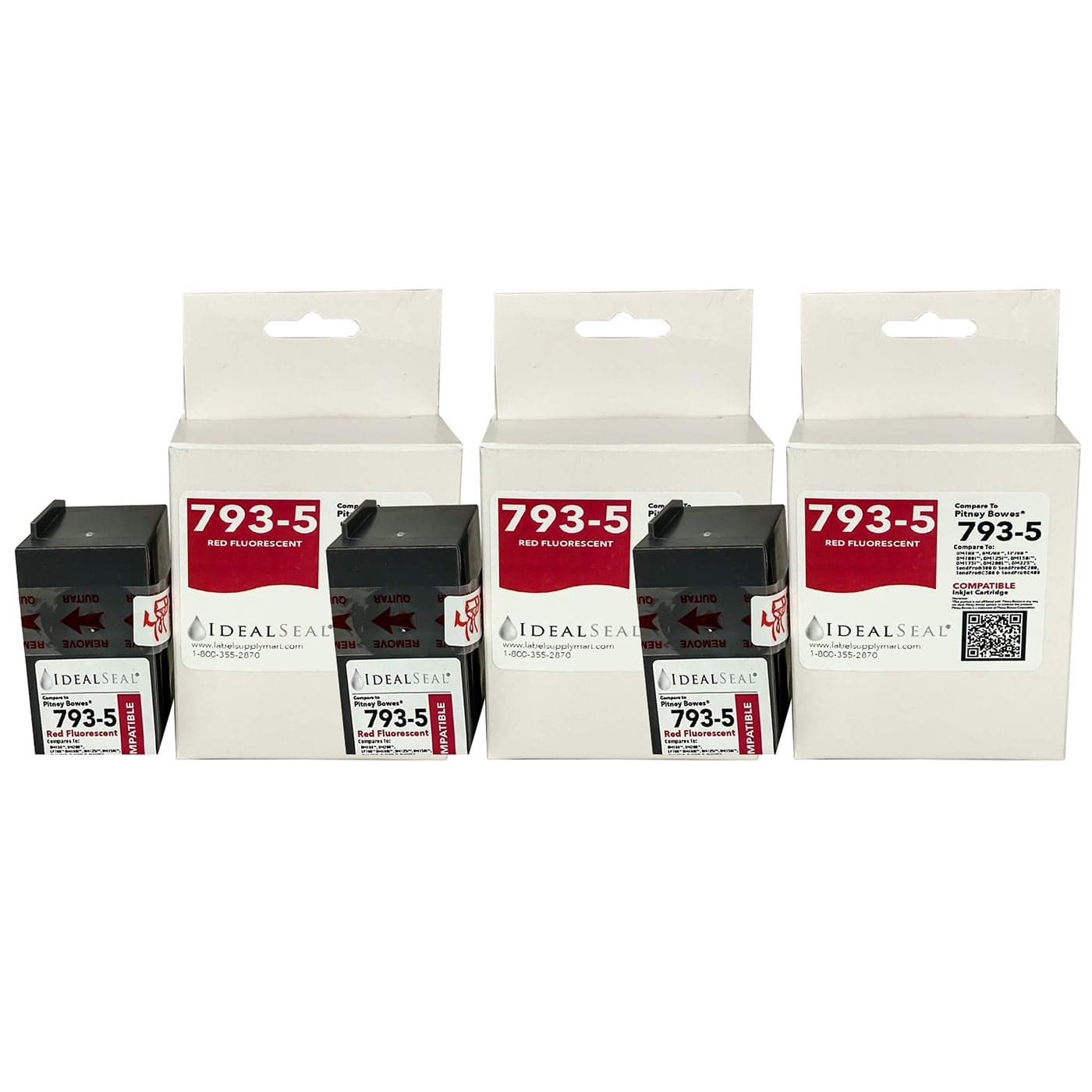 IDEALSEAL 3 Compatible Replacement for PB 7935 Red Ink Cartridge P700 DM100 DM100i DM125i DM150i DM175i DM200L DM225 Send Pro C200C300C400 Send Pro 300 DM Series Send Pro C Series