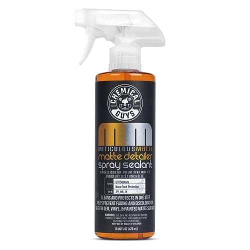 Chemical Guys Meticulous Matte Finish Detailer and Spray Sealant Quick Detailer Spray for Satin and Matte Surfaces Safe for Vinyl Wraps on Cars Trucks SUVs 16 oz