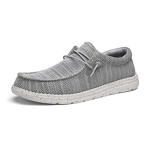 Bruno Marc Men's Casual Slip-on Loafers Stretch Shoes,Size 9,Grey,BLS211